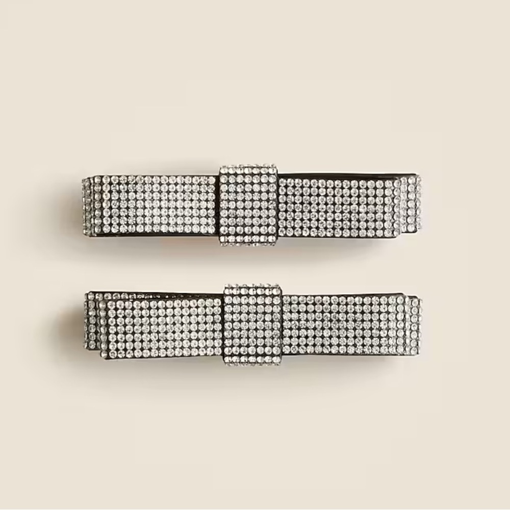 J. Crew - Sparkle Bow Hair Clips Set-of-Two